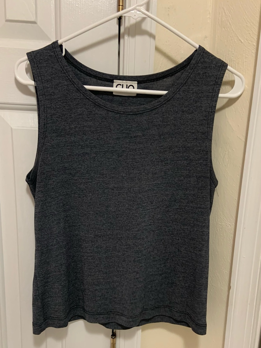 Clio Dark Charcoal Sleeveless Tank Top